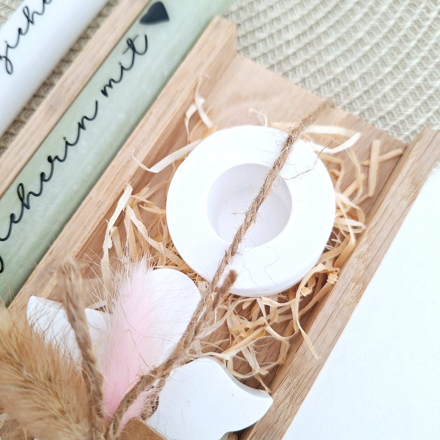 Abschiedsgeschenk Kindergarten KITA Erzieherin mit Herz Geschenkset Dankeschön Kerzenset Engel Schutzengel Kerzenhalter rund