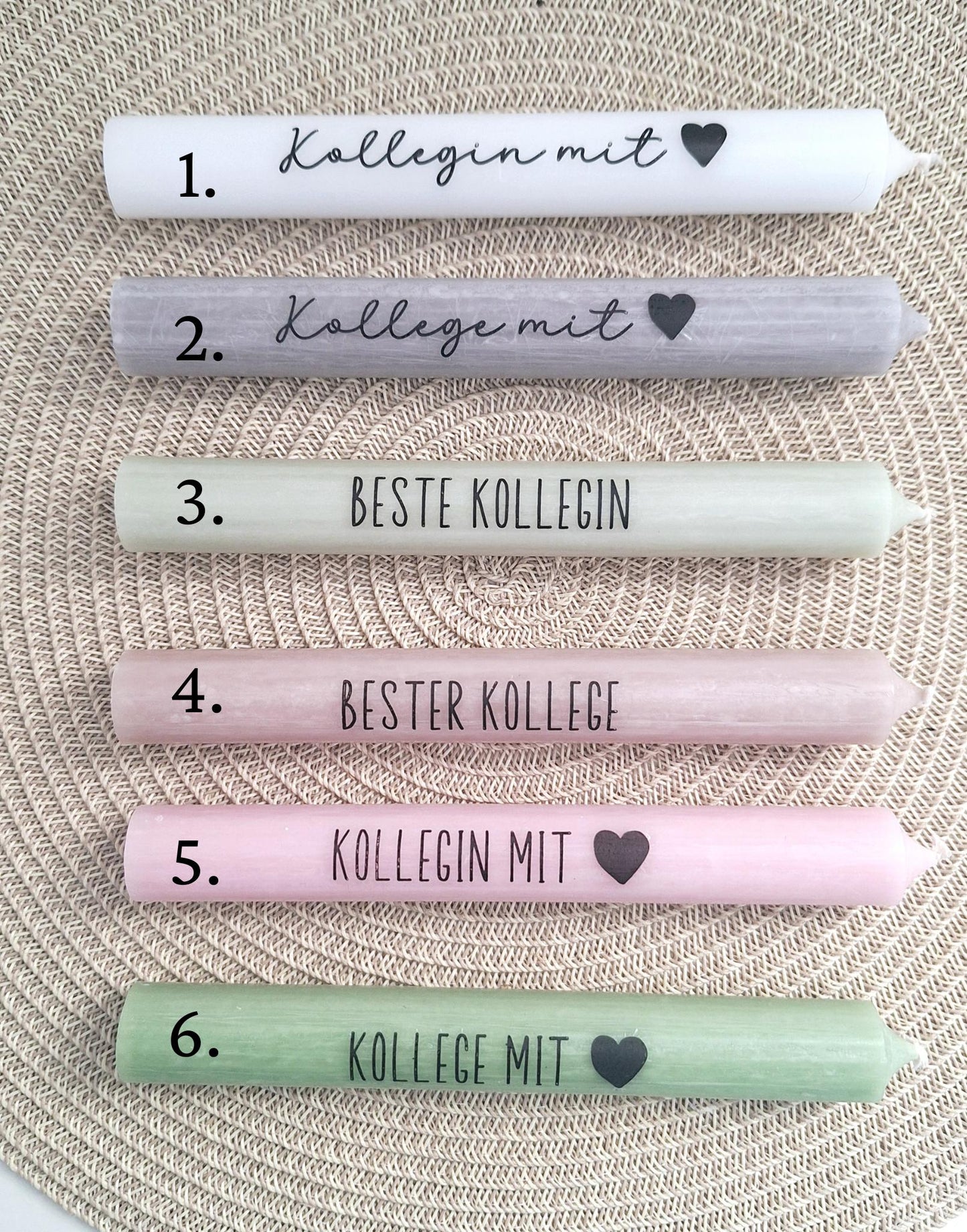 Kollegin mit Herz Kollege Geschenk Geschenkset Dankeschön Haus / Lichthaus Kerzenhalter Herz Kerzenset Geschenkset Stabkerze Holzbox