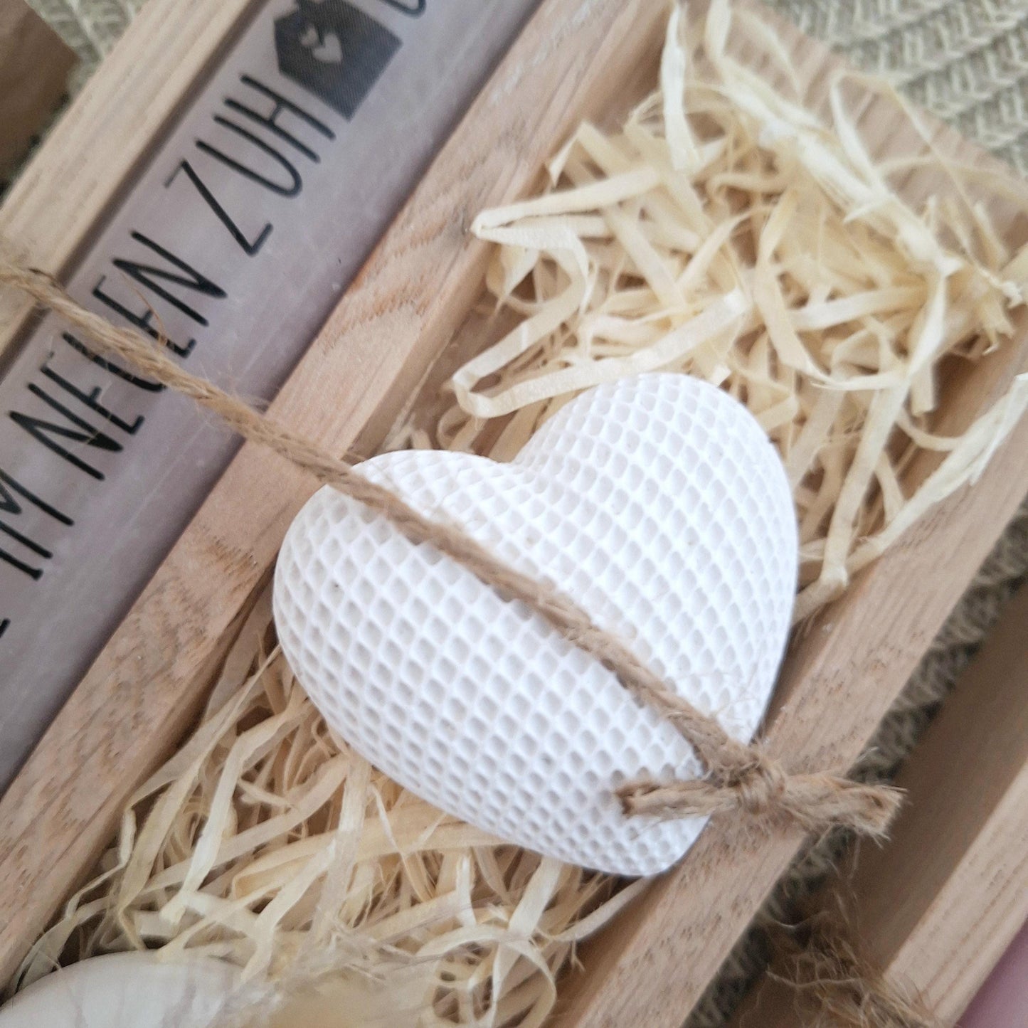 Einzugsgeschenk Einweihungsgeschenk Geschenkset zum Umzug Einzug Dekoherz Kerzenhalter rund Kerzenset zum Hauskauf Richtfest Stabkerze