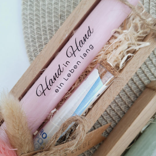 Silberhochzeit Geldgeschenk Reagenzglas Silberhochzeitskerze Silberhochzeitsgeschenk Geschenkset Gutschein Kerzenset Stabkerze