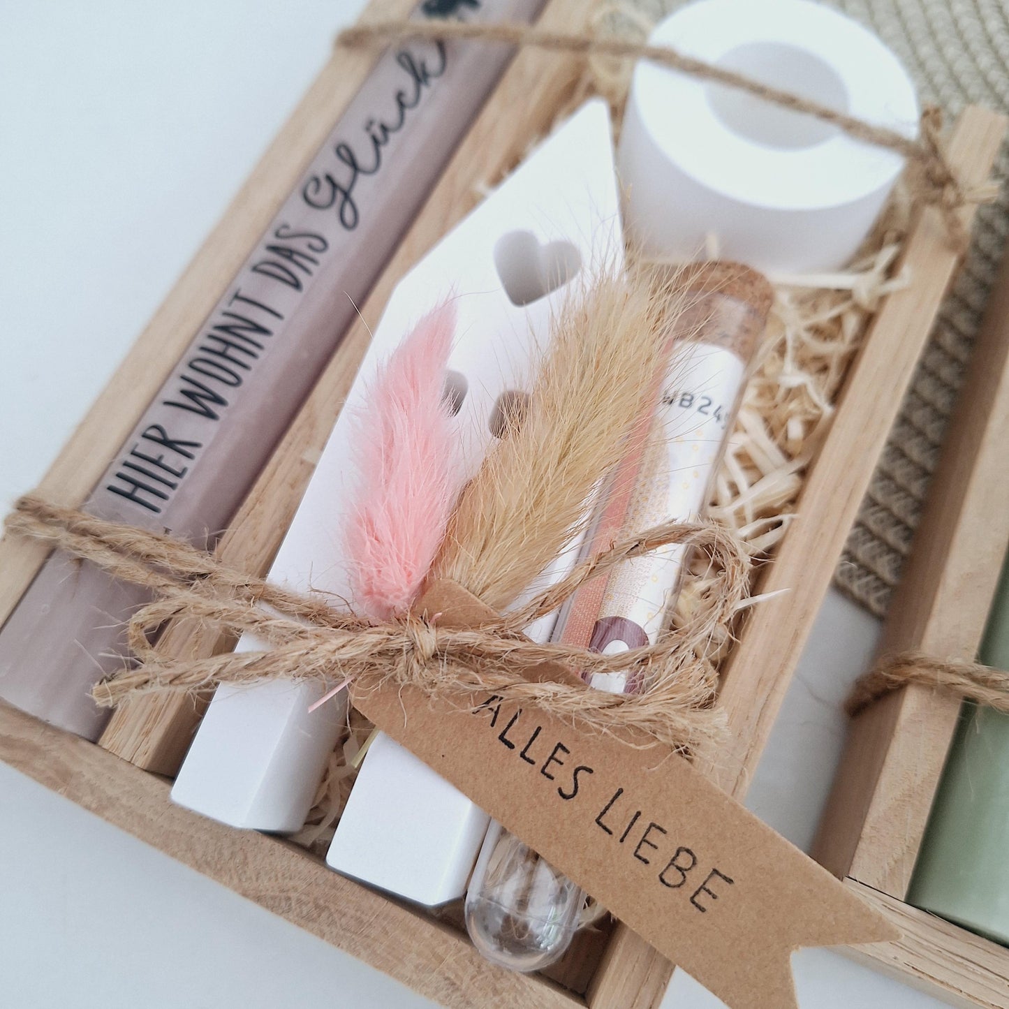 Einzugsgeschenk Geldgeschenk Einweihungsgeschenk Geschenkset zum Umzug Einzug Haus / Lichthaus Kerzenhalter rund zum Hauskauf Richtfest