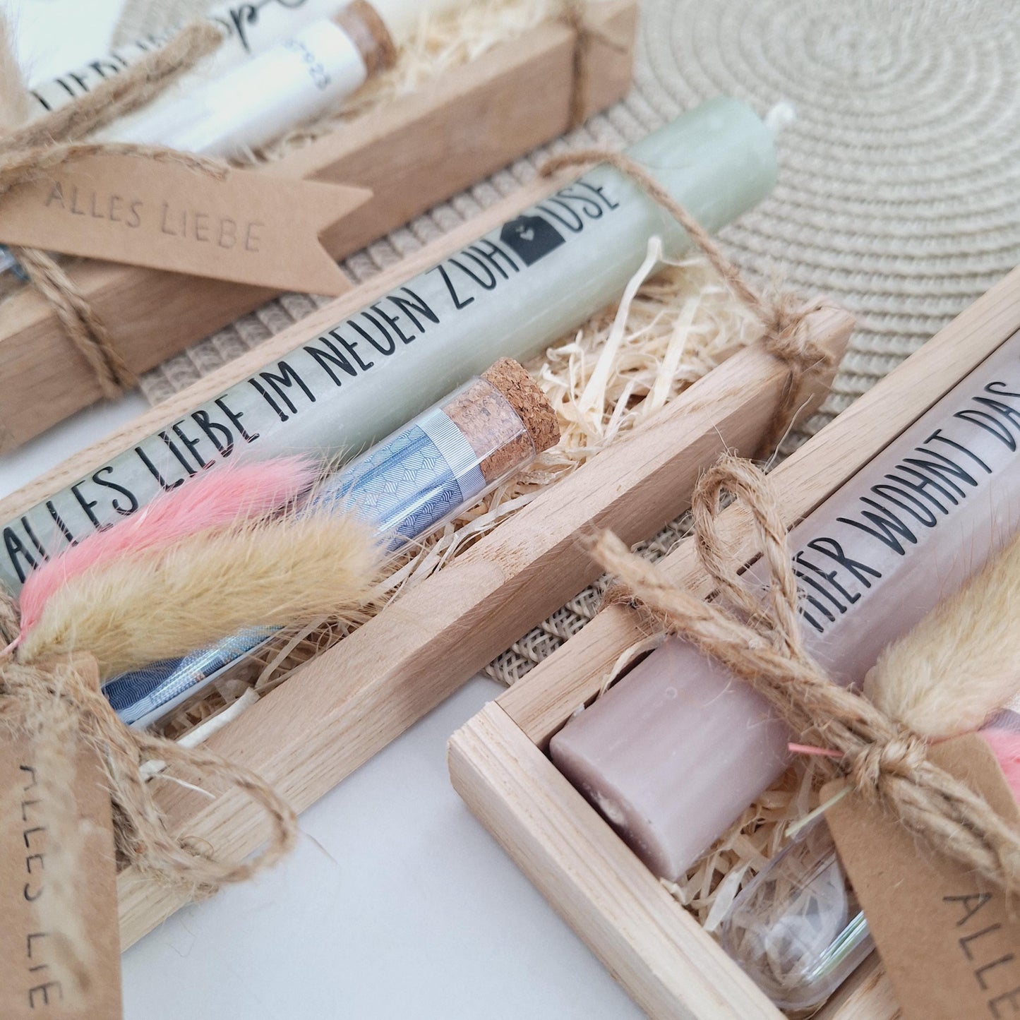 Einzugsgeschenk Geldgeschenk Reagenzglas Einweihungsgeschenk Geschenkset zum Umzug Einzug Hauskauf Richtfest neue Wohnung