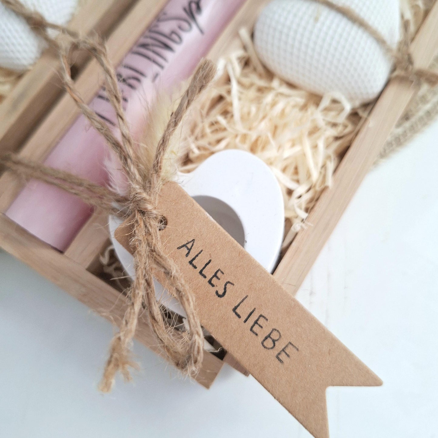 Einzugsgeschenk Einweihungsgeschenk Geschenkset zum Umzug Einzug Dekoherz Kerzenhalter Herz Kerzenset zum Hauskauf Richtfest Stabkerze
