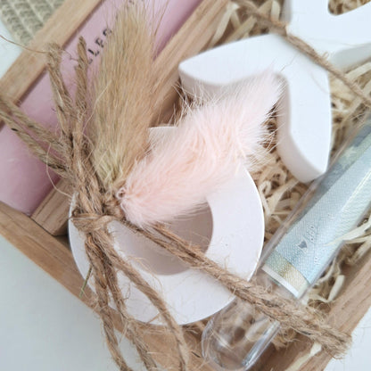 Konfirmation Geldgeschenk Konfirmationsgeschenk mit einem Fisch (Var 1) Kerzenhalter rund Geschenkset für Jungen Mädchen Konfirmationskerze