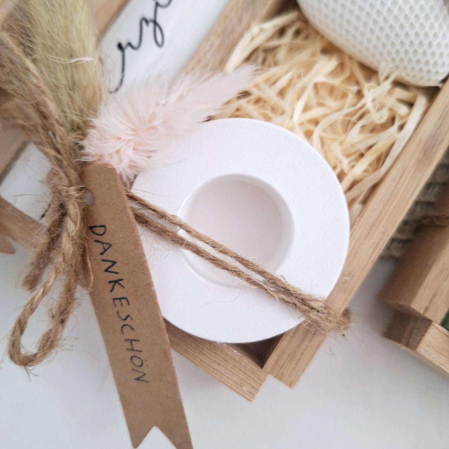 Abschiedsgeschenk Kindergarten KITA Erzieherin mit Herz Dekoherz Kerzenhalter rund Geschenkset Dankeschön Kerzenset