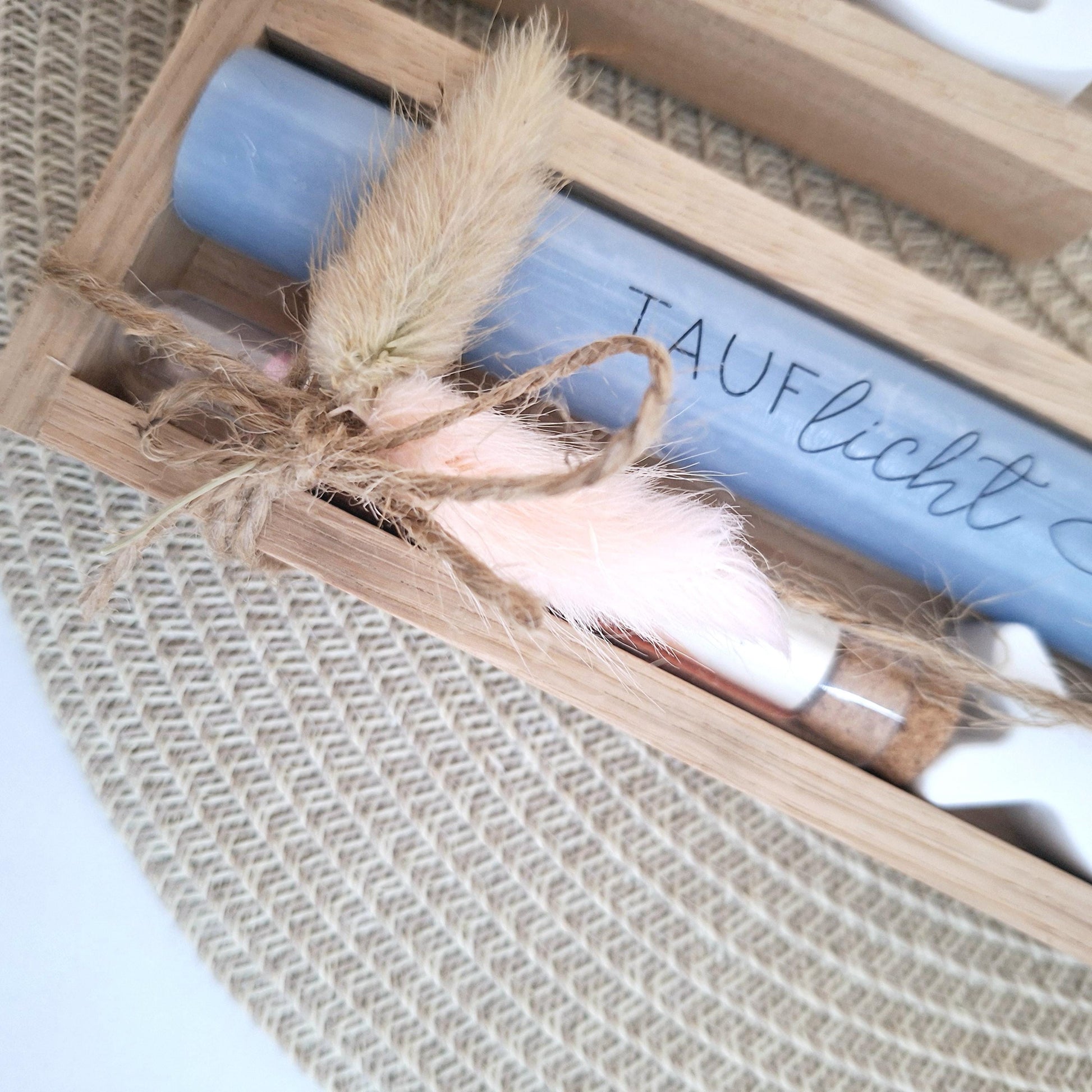 Taufe Geldgeschenk Taufgeschenk mit Fisch Reagenzglas Geschenkset für Mädchen und Jungen zur heiligen Taufe