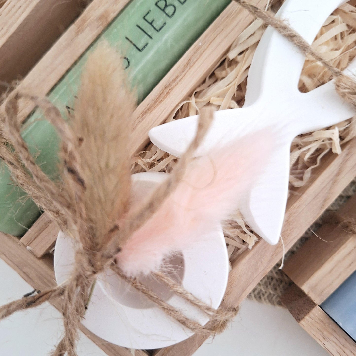 Taufe Taufgeschenk Fisch Variante 1 und Kerzenhalter rund Geschenkset für Mädchen und Jungen zur heiligen Taufe