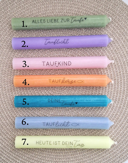Taufe Taufgeschenk Fisch Variante 2 und Kerzenhalter rund Geschenkset für Mädchen und Jungen zur heiligen Taufe