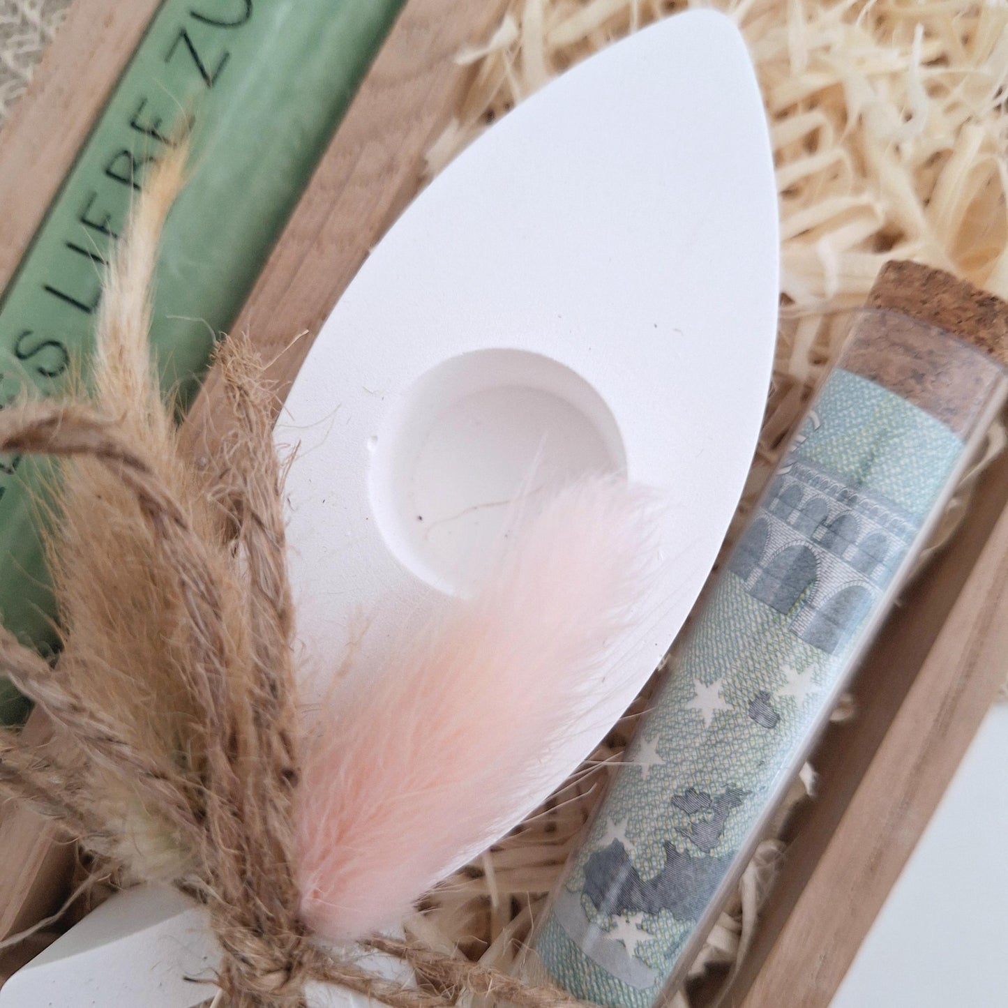 Taufe Geldgeschenk Taufgeschenk Kerzenhalter Fisch und Reagenzglas Geschenkset für Mädchen und Jungen zur heiligen Taufe