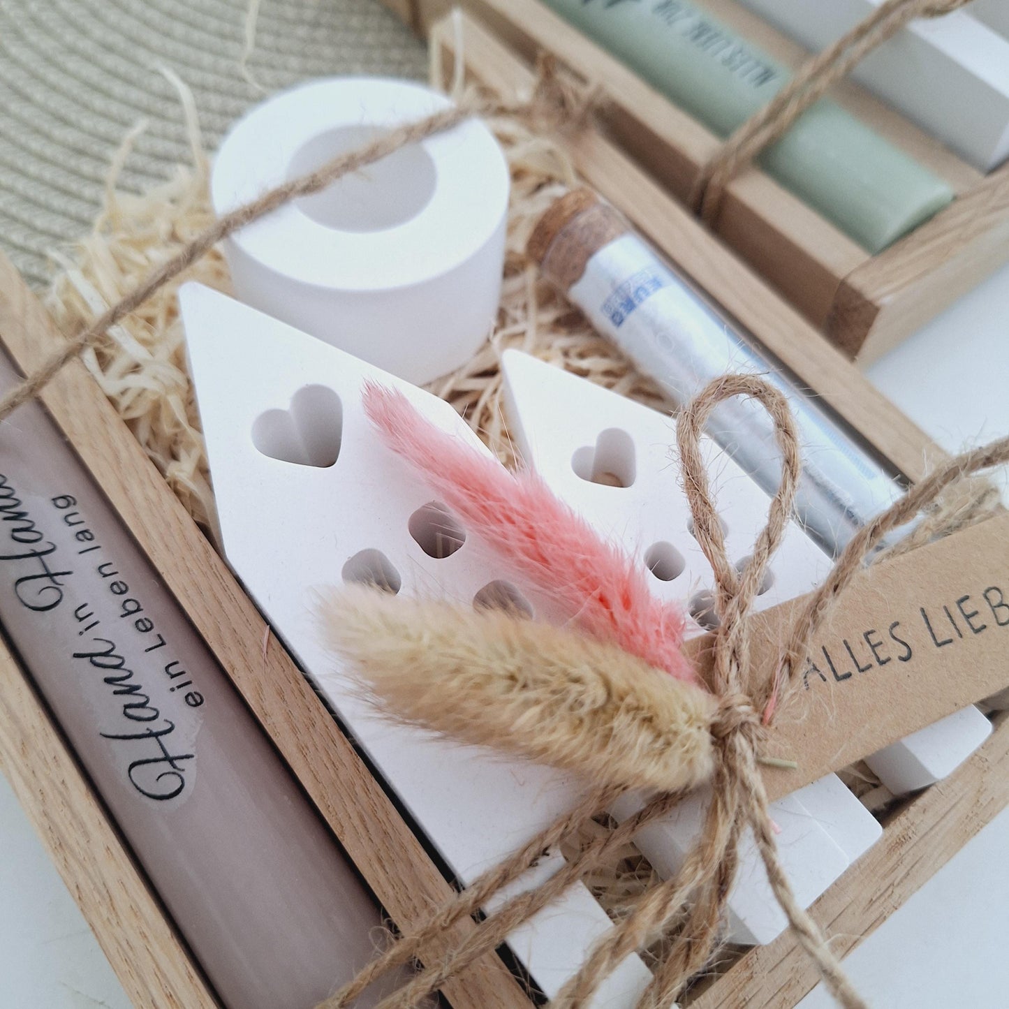 Hochzeit Geldgeschenk Hochzeitsgeschenk Häuser / Lichthäuser Kerzenhalter rund Geschenkset Gutschein Kerzenset Stabkerze Kerzenbox Holzbox