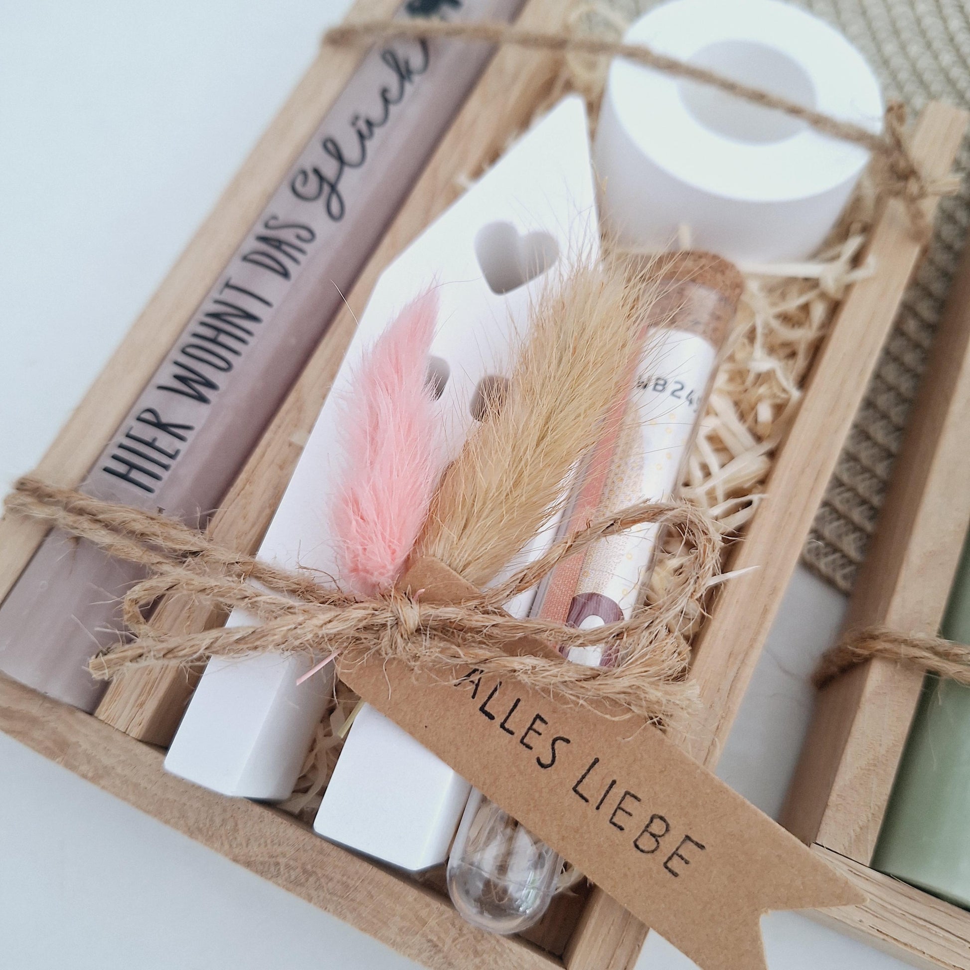 Einzugsgeschenk Geldgeschenk Einweihungsgeschenk Geschenkset zum Umzug Einzug Haus / Lichthaus Kerzenhalter rund zum Hauskauf Richtfest