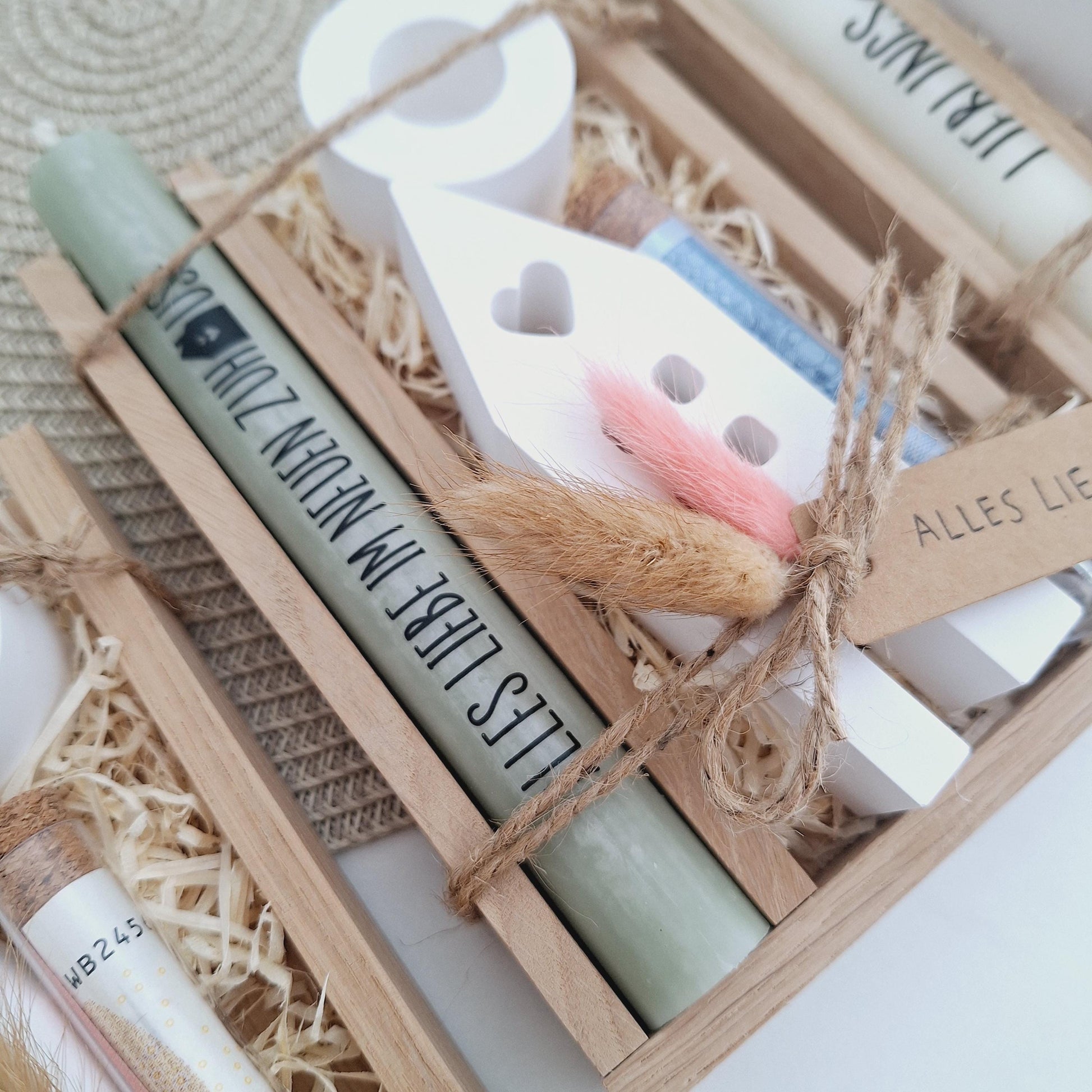 Einzugsgeschenk Geldgeschenk Einweihungsgeschenk Geschenkset zum Umzug Einzug Haus / Lichthaus Kerzenhalter rund zum Hauskauf Richtfest