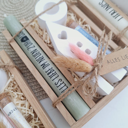 Einzugsgeschenk Geldgeschenk Einweihungsgeschenk Geschenkset zum Umzug Einzug Haus / Lichthaus Kerzenhalter rund zum Hauskauf Richtfest