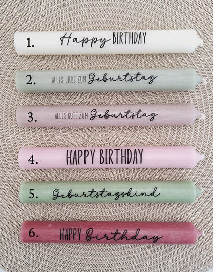 Geburtstag Geburtstagsgeschenk Häuser / Lichthäuser Kerzenhalter rund Stabkerze Kerzenbox Holzbox Mitbringsel