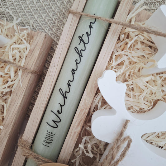 Weihnachten Geschenkset Weihnachtsgeschenk Elch Rentier Kerzenhalter Stern Wichtelgeschenk Kerzenset Wichteln Nikolaus Advent