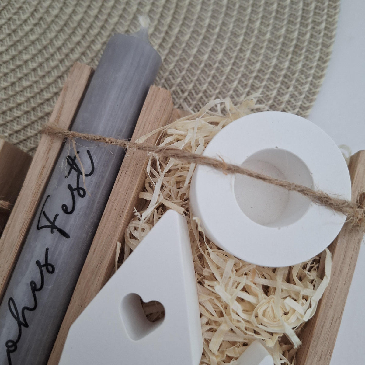 Weihnachten Geschenkset Weihnachtsgeschenk Häuser / Lichthäuser Kerzenhalter rund Wichtelgeschenk Kerzenset Wichteln Nikolaus Advent
