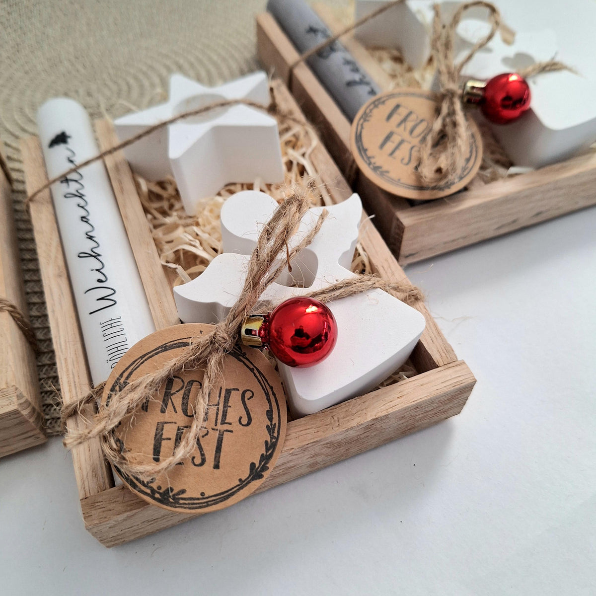Weihnachten Geschenkset Weihnachtsgeschenk Engel Kerzenhalter Stern Wichtelgeschenk Kerzenset Wichteln Nikolaus Advent
